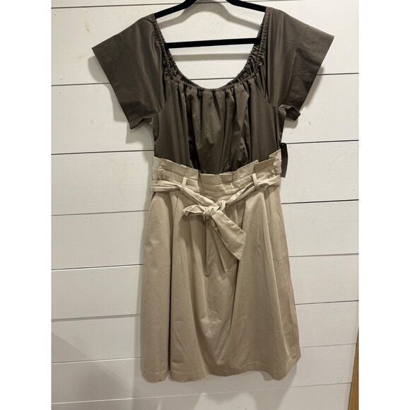 NWT Eva Mendes New York & Company Scoop Neck Midi Dress Large - Picture 1 of 9